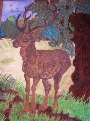 Hirsch am Wald
