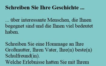 Geschichte schreiben