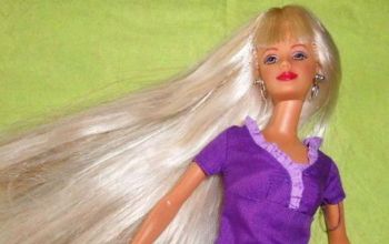 Barbie blonde lange Haare