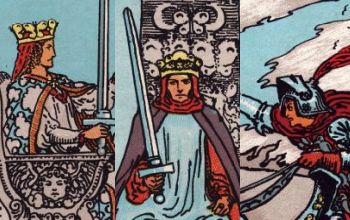 Tarotkarten: vier Hofkarten