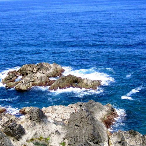 Grey shadows in the deep blue sea