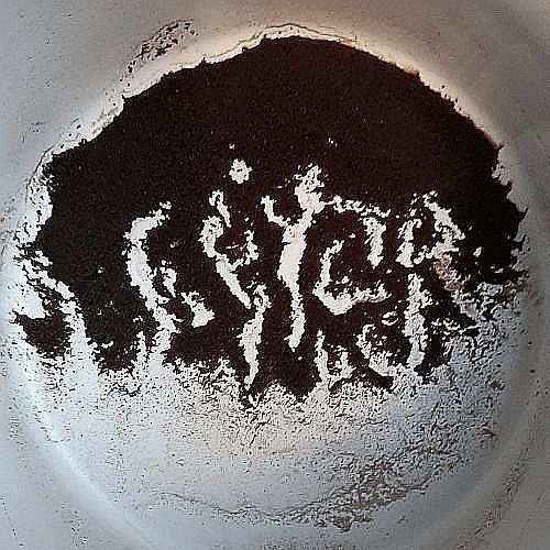 Coffee grounds: Letters