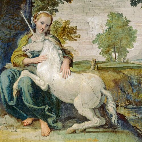 Jungfrau mit Einhorn