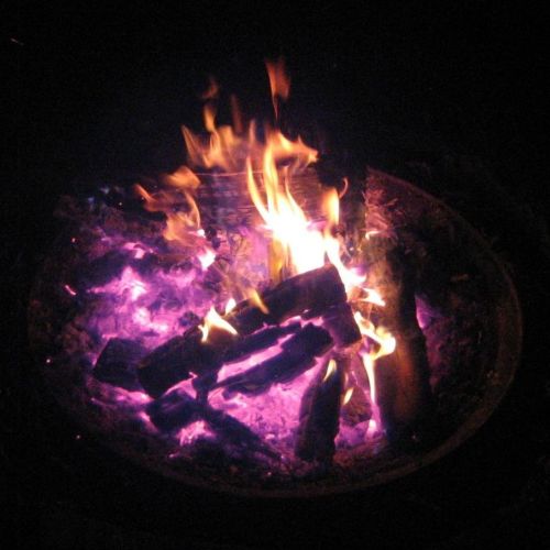Evening campfire