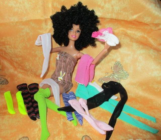 Barbie und ihre Strümpfe