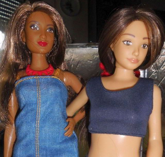 Curvy Latina Barbie Isabeau und Lammily Audra